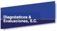 Logotipo Diagnósticos y Evaluaciones, S.C